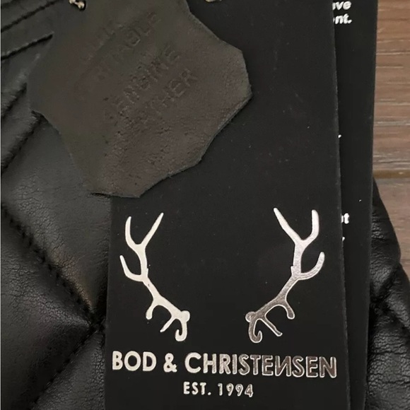 NWT BOD & CHRISTENSEN Black Leather Quilted Mini Skirt Size 4 - Picture 11 of 16